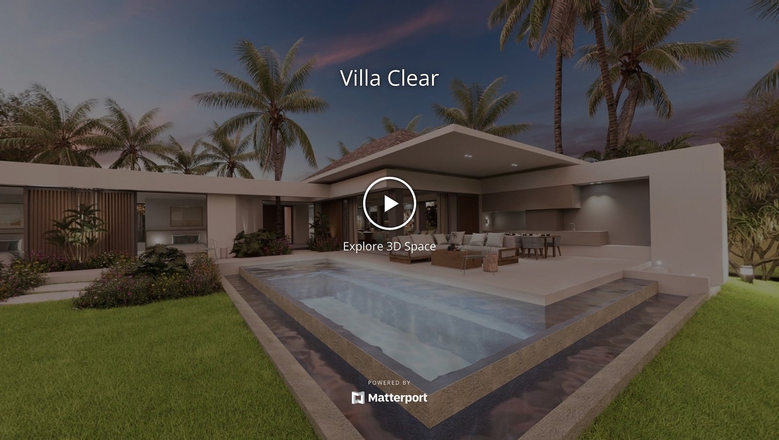CGI Matter - Matterport CGI Virtual Tour - Villa Clear